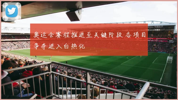 奥运会赛程推进至关键阶段 各项目争夺进入白热化